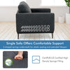 Costway Upholstered Accent Chair with Removable Backrest Cushion New