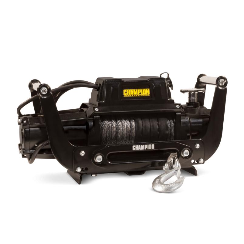 Champion 100427 Electric Winch Kit with Speed Mount 12,000-lb. Synthetic Rope New