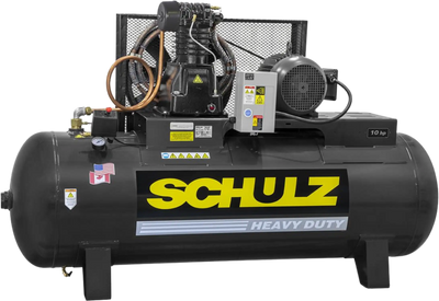 Schulz L-Series Air Compressor 10 HP 120 gal. 2-Stage 208-230V 3-Phase Horizontal 10120HL40X-3 New