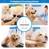 Foldable dog grooming table with height adjustable arms, non-slip surface, ideal for pet care and grooming tasks.