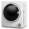 Clothes dryer with stainless steel tub, 1.5 cu. ft. capacity, designed for efficient laundry drying in compact spaces.