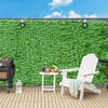 Artificial ivy privacy fence measuring 118 x 39 inches, featuring dense leaves for decorative and privacy purposes.