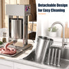 Electric sausage stuffer with a 10L capacity, stainless steel tubes, and detachable design for easy cleaning in a kitchen setting.
