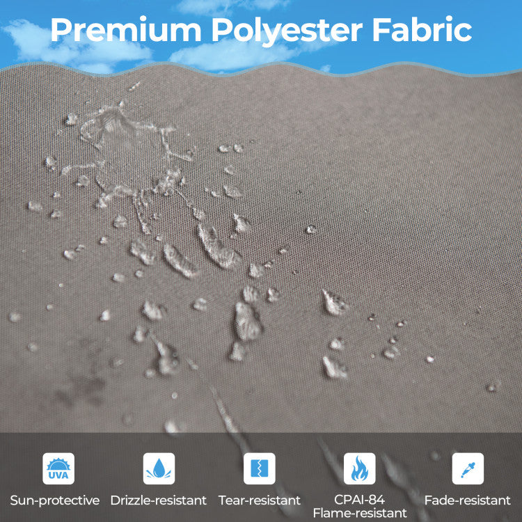 Costway Outdoor Pergola 10 x 10 Ft with Retractable Canopy New