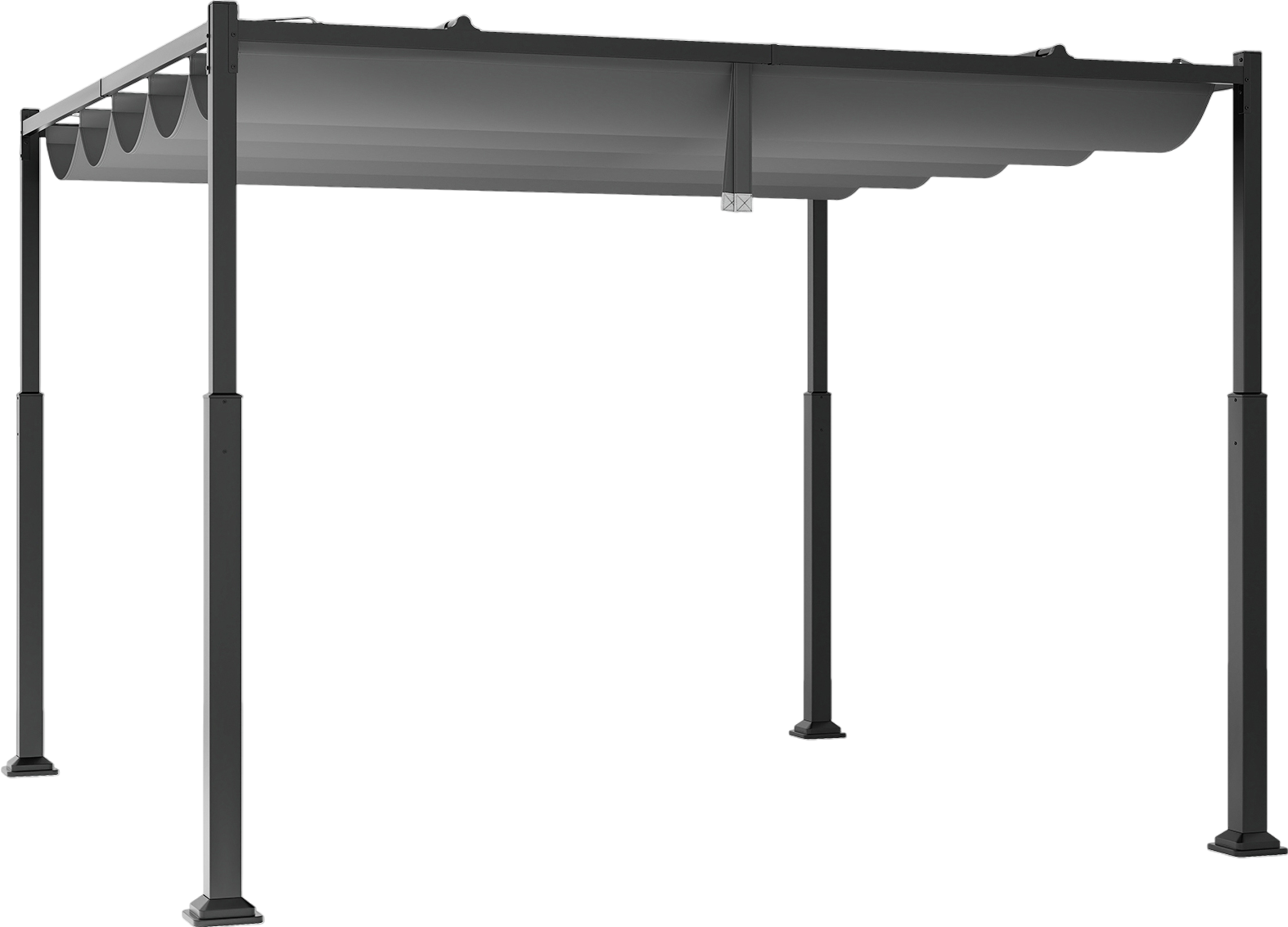 Costway Outdoor Pergola 10 x 10 Ft with Retractable Canopy New