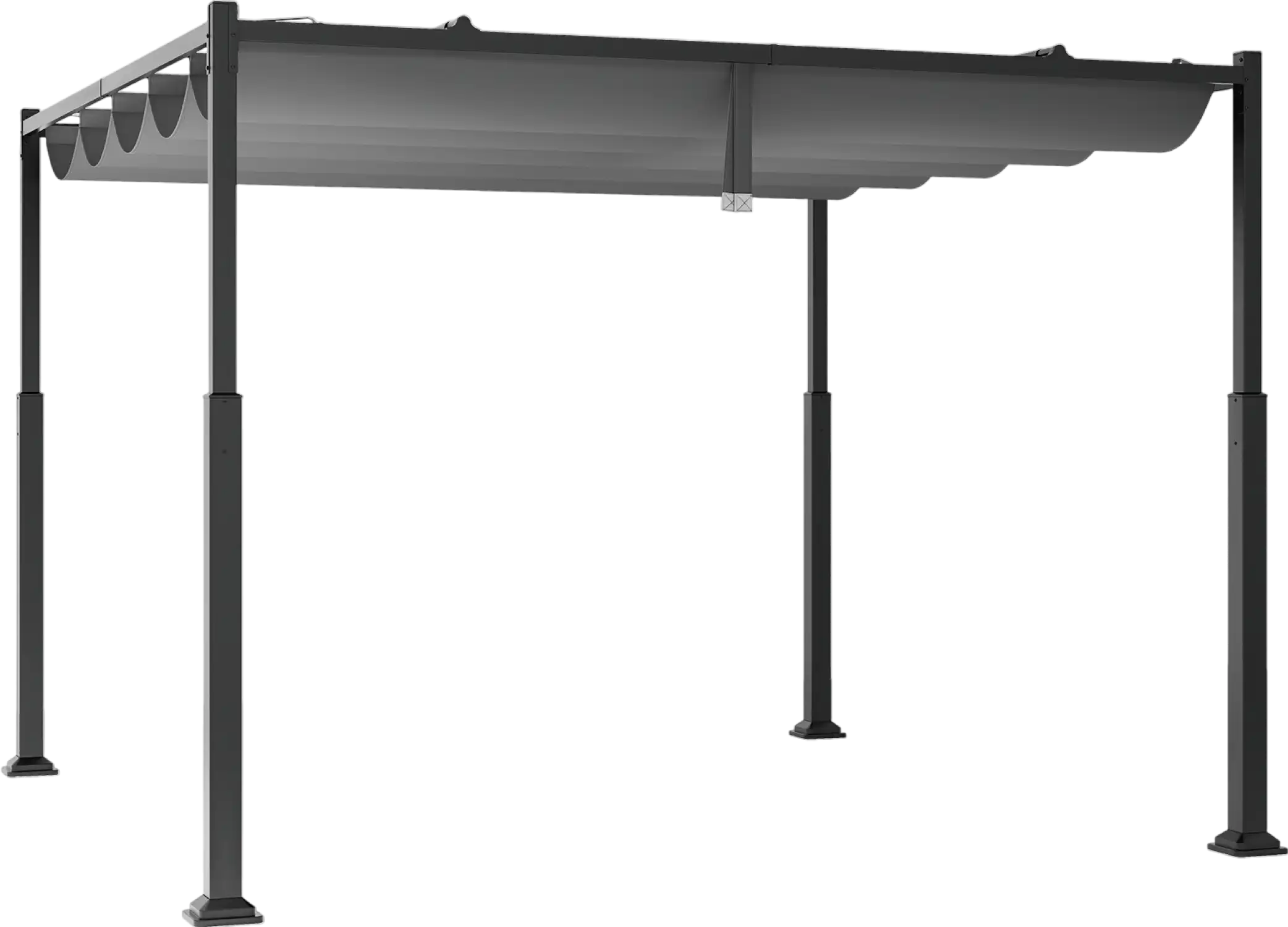 Costway Outdoor Pergola 10 x 10 Ft with Retractable Canopy New
