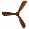 52-inch ceiling fan with three solid wood blades in a brushed nickel finish, ideal for enhancing air circulation in any.