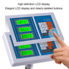 Digital floor platform scale with high-definition LCD display, stainless steel platform, ideal for postal and.