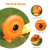 740W air blower with portable handle and dust cover, designed for inflatable water slide bounce house stability.