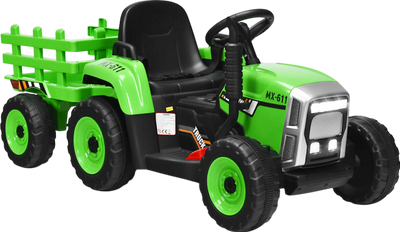 Costway Ride On 12V Tractor with 3-Gear-Shift Ground Loader for Kids 3 Years and Up New