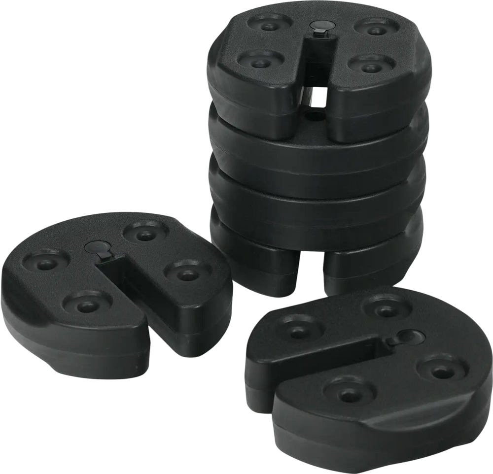 Set of 6 Canopy Weights 30lbs Weight Plate Kit with No-Pinch Design