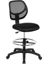 Adjustable Height Mid Back Mesh Drafting Office Chair