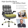 Costway Swivel Office Chair with High Back and Flip-up Arms New