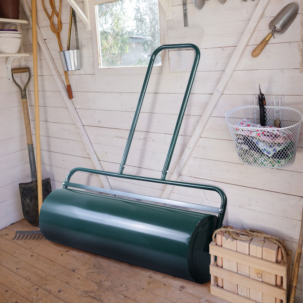  36 x 12 Inches Tow Lawn Roller Water Filled Metal Push Roller - Gallery View 1 of 12