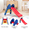 Children's folding plastic slide with non-slip ladder, safety handrails, and smooth slide for ages 3-6 years.