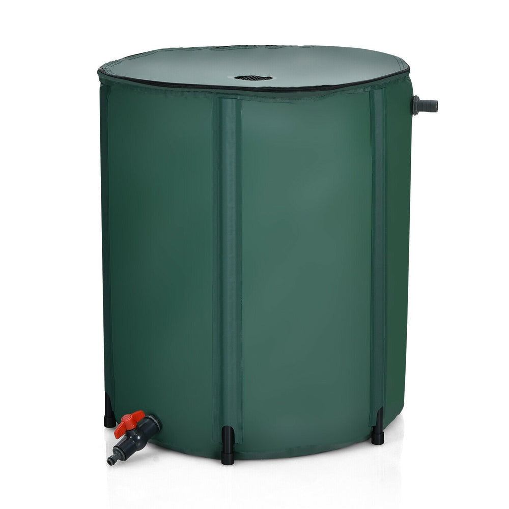 60 Gallon Portable Collapsible Rain Barrel Water Collector for Watering - Gallery View 7 of 10