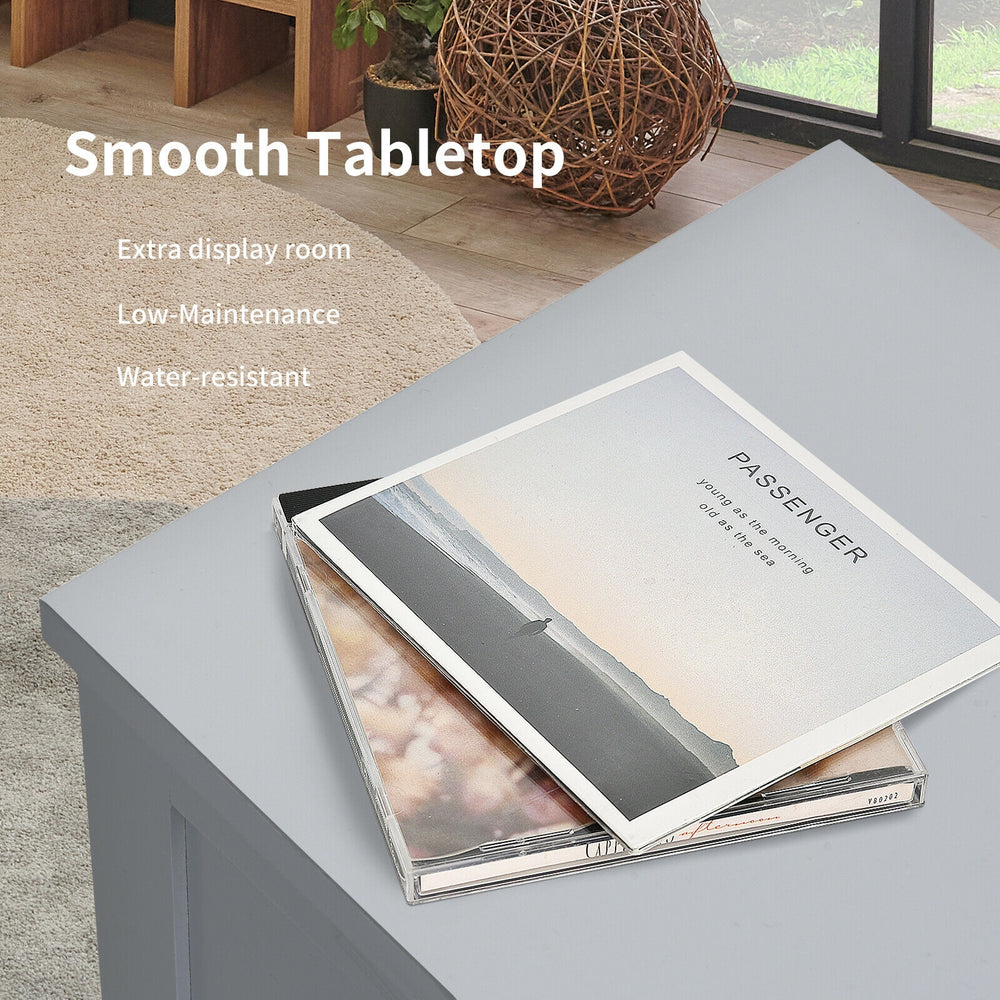 Freestanding gray bathroom storage organizer with 3 drawers, compact design for small spaces, and anti-tipping safety.