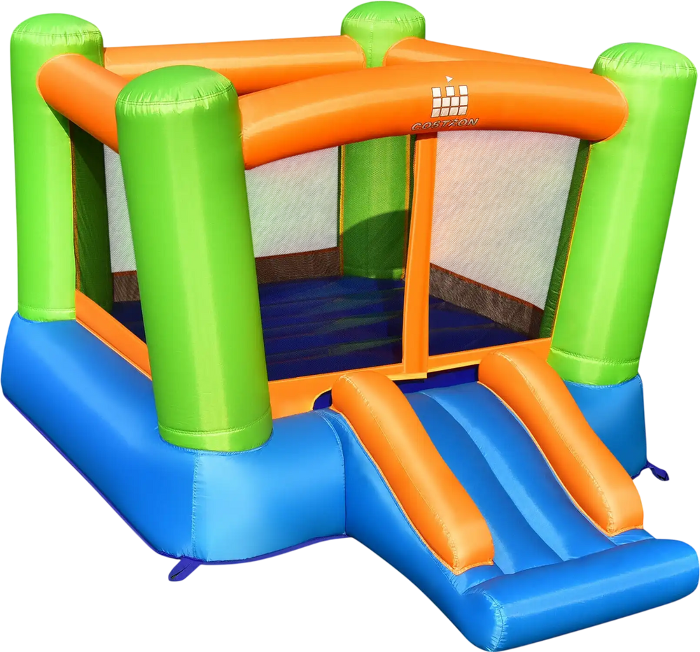 Kids Inflatable Bounce House without Blower for Indoor and Outdoor
