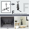 Folding 2-bike hitch mount bike rack in black, adjustable for various bike sizes, ideal for compact storage.