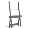 Ladder Shelf Desk Bookcase with Countertop, Drawer and 2 Shelves-Gray - Gallery View 1 of 16