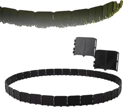 Costway 10.5' 70-Pc No Dig Interlocking Garden Edging Borders for Flower Beds 93523708 New