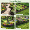 Garden edging borders in black, featuring interlocking design for versatile use in flower beds, paths, and planters.