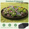 Garden edging borders made of premium PP material, featuring an interlocking design for flexible flower bed shapes.