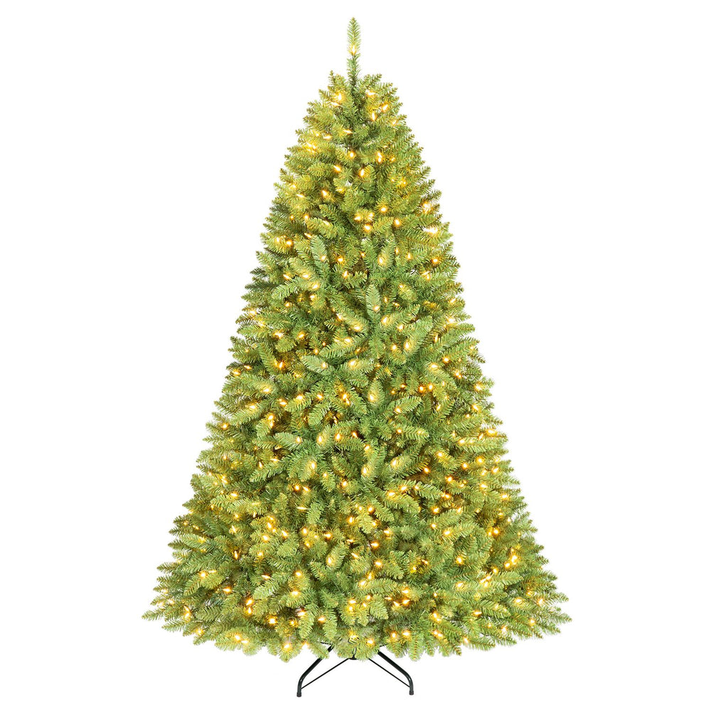 10/7.5/6.5 FT Pre-Lit Artificial Christmas Tree w/ 1100/600/650 Warm White LED Lights-M - Gallery View 1 of 1