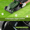 Electric corded lawn mower showing adjustable height settings from 1" to 2.5" for customized grass cutting.
