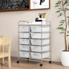 10-Drawer Rolling Storage Cart-Transparent - Gallery View 1 of 10