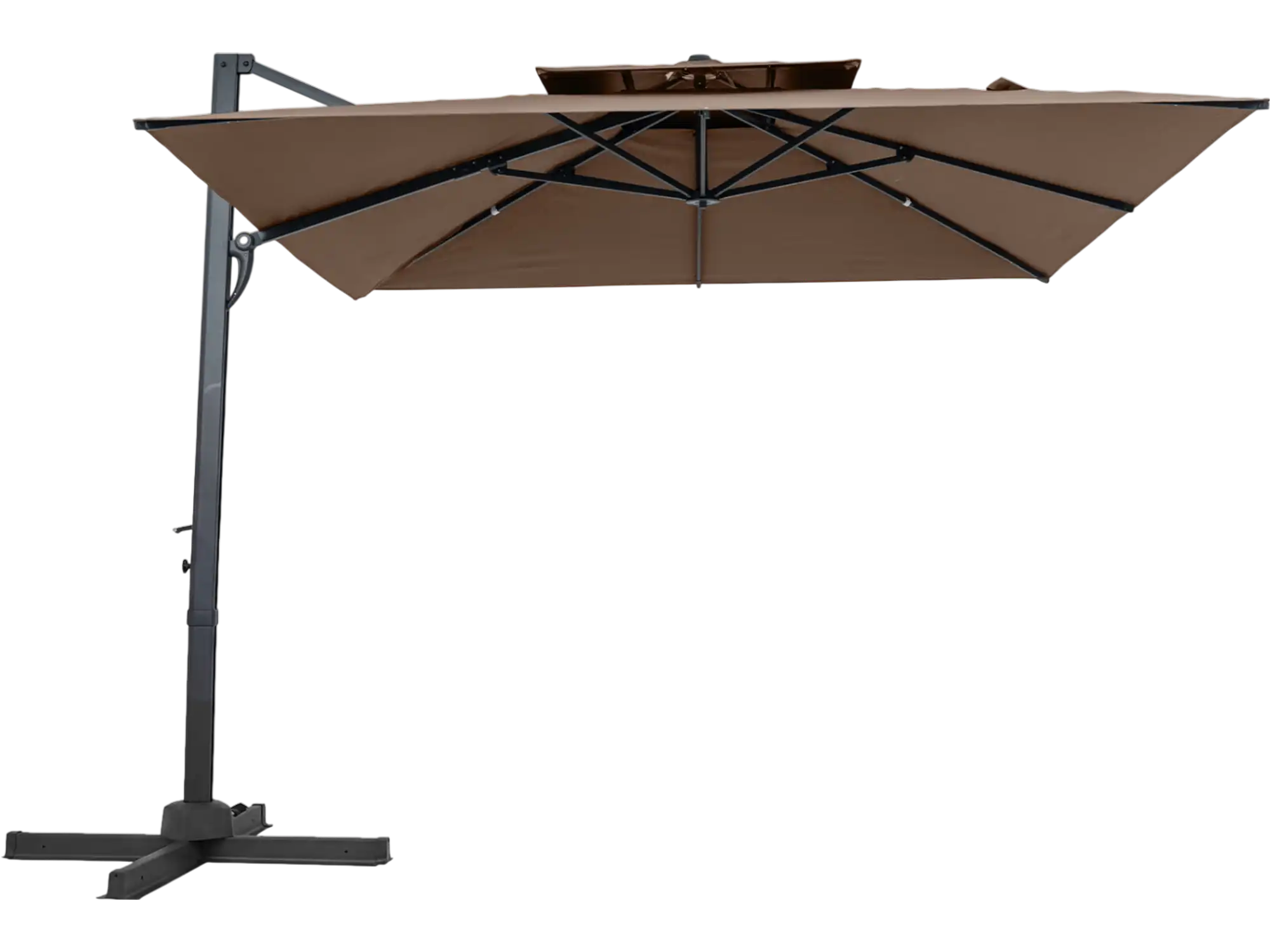 Costway 10' Patio Cantilever Umbrella 360° Rotation 8-Rib 80406110 New