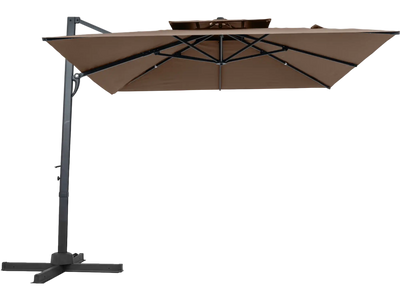 Costway 10' Patio Cantilever Umbrella 360° Rotation 8-Rib 80406110 New