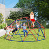 10 Feet Dome Climber with Swing and 800 Lbs Load Capacity-Red - Gallery View 1 of 11