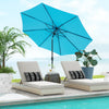 10 Feet Outdoor Patio Umbrella with Tilt Adjustment and Crank-Blue - Gallery View 1 of 10
