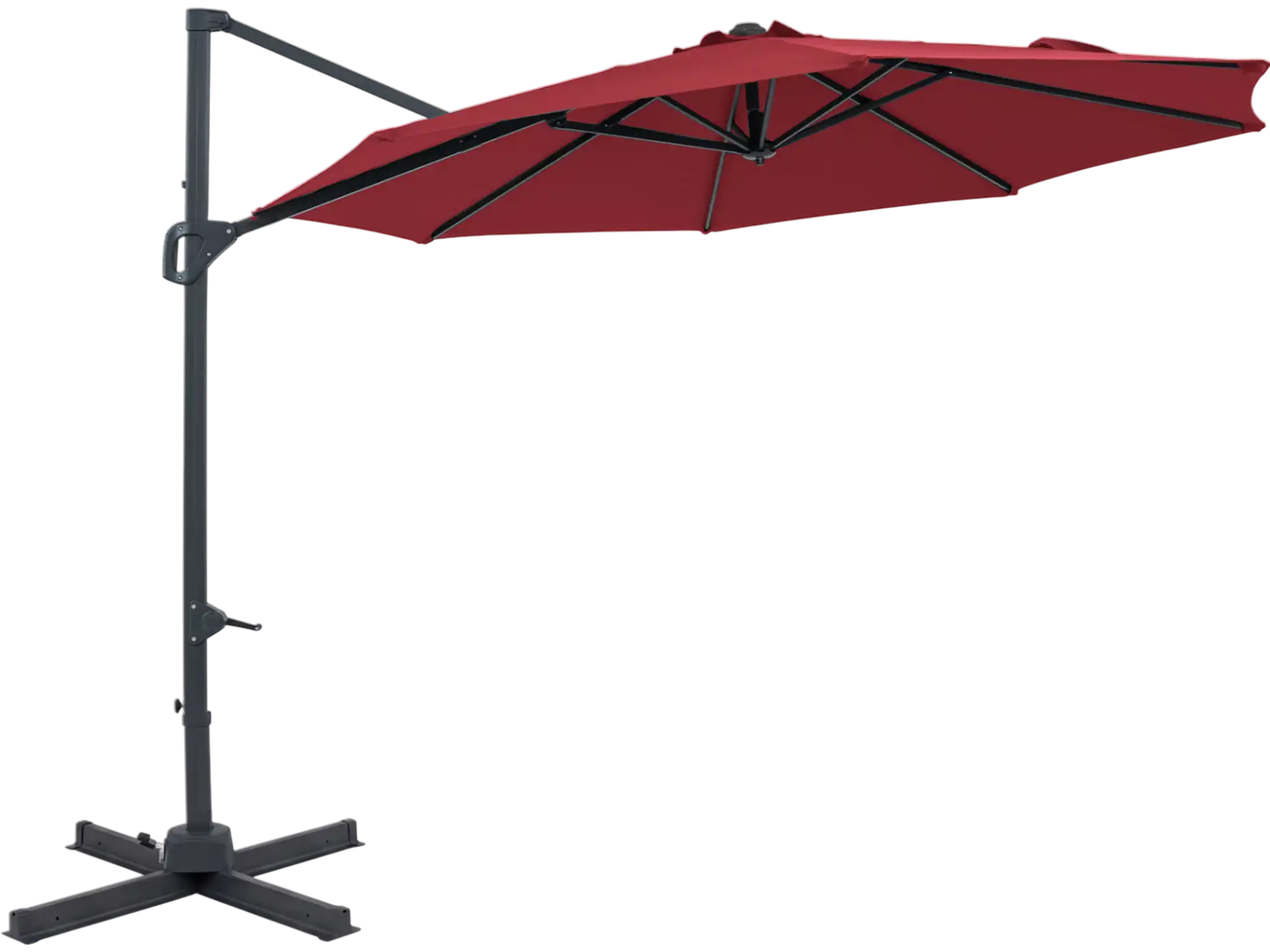 Costway 10' Patio Cantilever Umbrella Easy Tilt Adjustment 61305503 New
