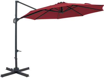 Costway 10' Patio Cantilever Umbrella Easy Tilt Adjustment 61305503 New
