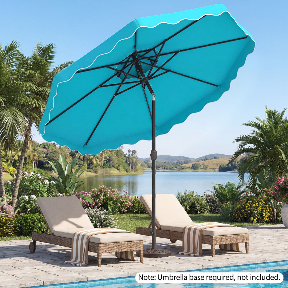 10 ft teal patio umbrella 10ft Enhance outdoor living spaces like patios 10 ft Patio Umbrella with