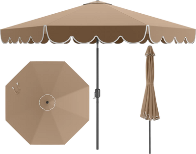Costway 10' Patio Outdoor Market Umbrella Crank Tilt 568149732 New