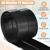 Black PE solar pool heating system roll, 10/16.4/20 feet, designed for all-weather use and energy saving.