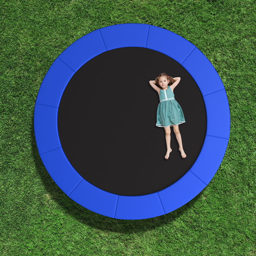10 Feet Trampoline Pad Replacement Safety Pad with Fixing Straps (Blue) - Gallery View 1 of 10