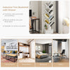 Tree bookshelf with 10 shelves and removable drawer, designed for compact storage in living room or study.