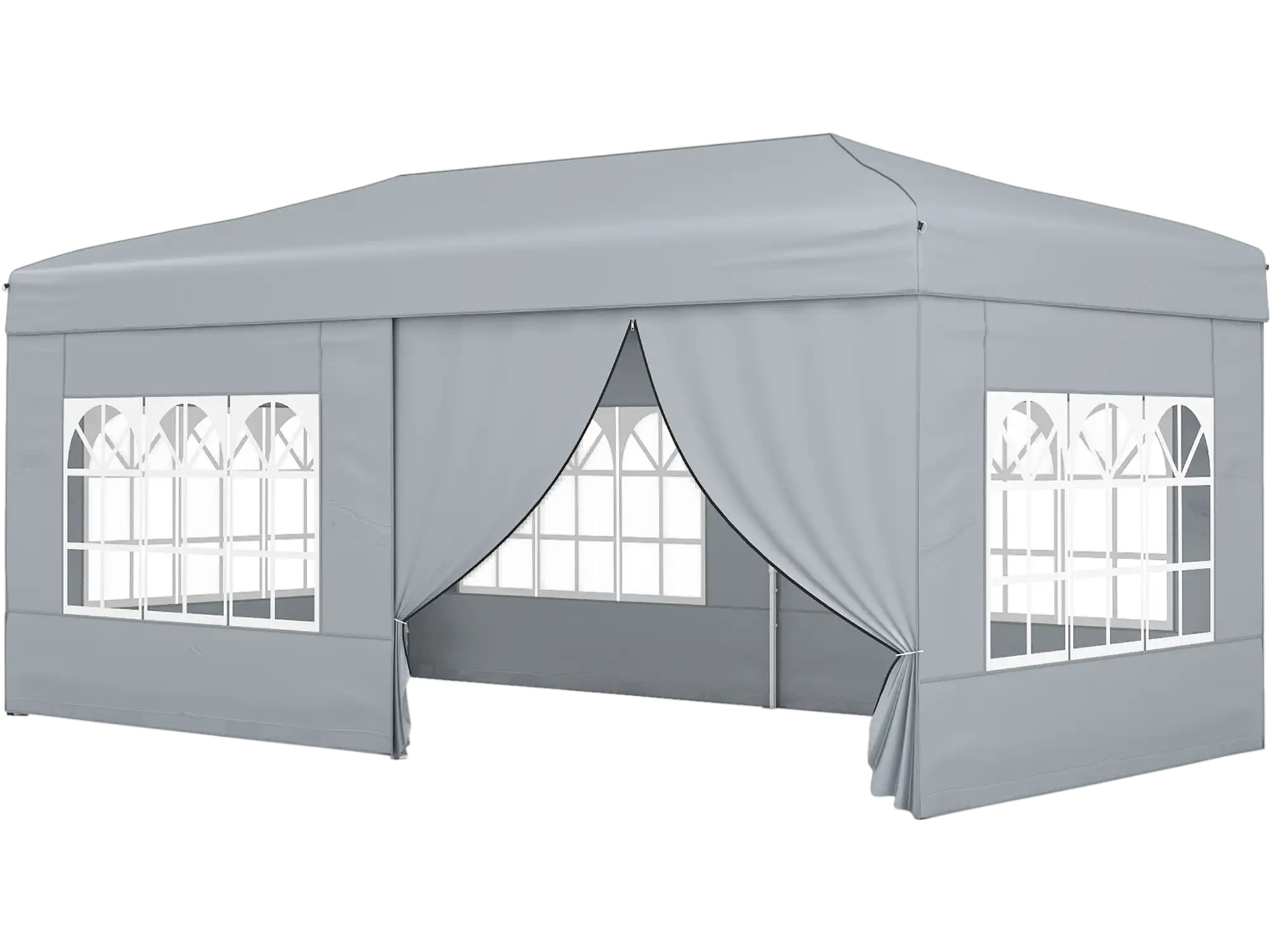 Costway 10' x 20' Pop Up Canopy Tent with 6 Sidewalls 32745259 New