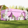10 X 20 Feet Pop up Canopy Tent Instant Setup with 6 Sidewalls-Pink - Gallery View 1 of 13