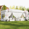 10 X 20 Feet Pop up Canopy Tent Instant Setup with 6 Sidewalls-White - Gallery View 1 of 13