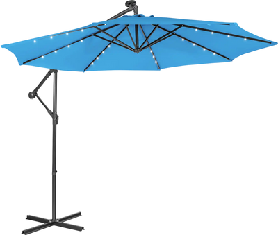 Costway 10' Patio Cantilever Umbrella with Tilting System 28069741 New