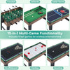 10-in-1 multi-game table set featuring foosball, billiards, and table tennis for versatile entertainment in compact.