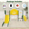Magnetic whiteboard with markers and eraser included in the 10 in 1 Toddler Slide Set for creative indoor play.