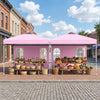 10 x 10 FT Pop Up Canopy Tent with 4 Sidewalls and Adjustable Height Waterproof-Pink - Gallery View 1 of 11