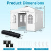 Pop up canopy tent with adjustable height, waterproof white fabric, and four sidewalls for versatile outdoor use.