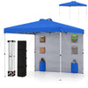10 x 10 FT Pop up Canopy Tent with Sidewall 6 Pockets Instant Setup Commercial Gazebo-Blue - Gallery View 1 of 1